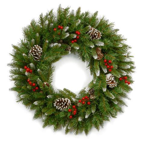 Christmas Wreath hanging on door