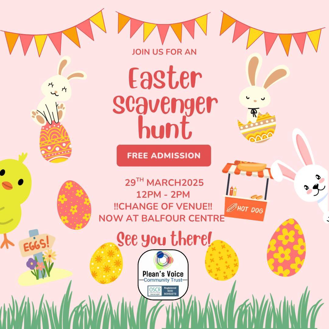 Revised poster showing relocation to Balfour Centre