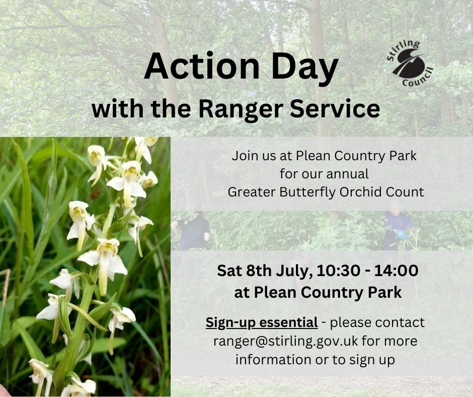 SC Ranger Service poster for Orchid Count 2023