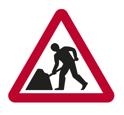 Roadworks Sign