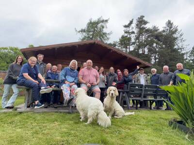 A happy band of volunteers