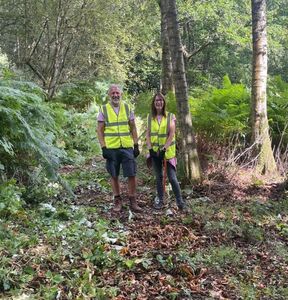 Two happy foresters after a good day's work