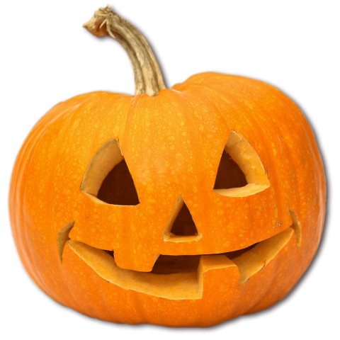 Halloween carved pumpkin